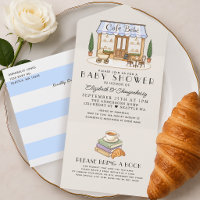 French Paris Cafe Bébé Boy Baby Shower