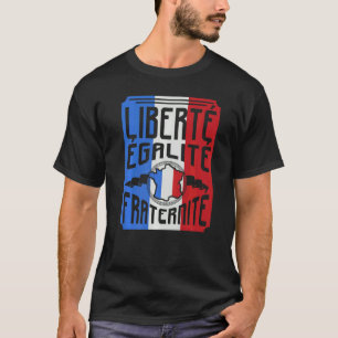 French Paris Eiffel Tower Marseille Bonjour Men T-Shirt