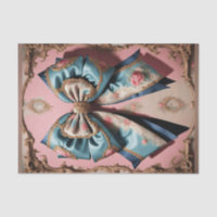 French Parisian Rococo Bow 3 Decoupage Paper