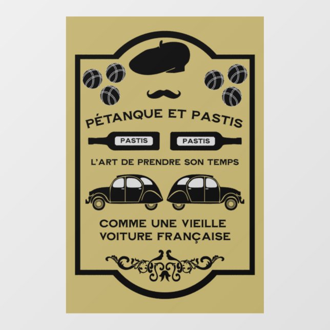 French Pastis Pétanque (Sheet)
