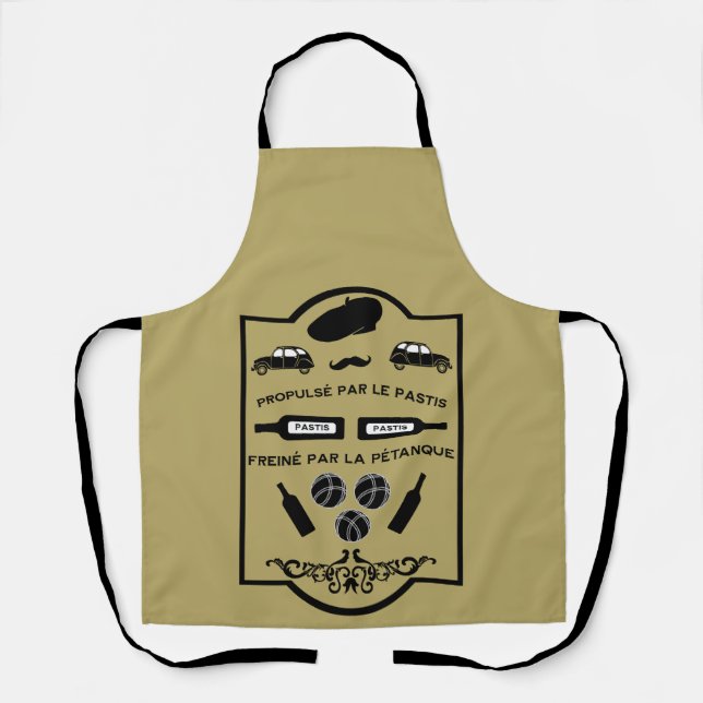 French Pastis Pétanque Apron (Front)