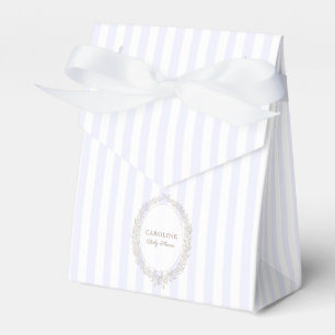 French Patisserie Boulangerie Lavender Stripe Favour Box