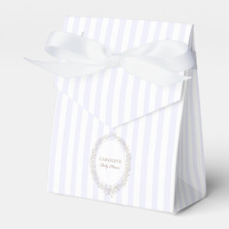 French Patisserie Boulangerie Lavender Stripe Favour Box