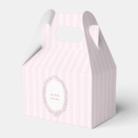 French Patisserie Boulangerie Pink Stripe
