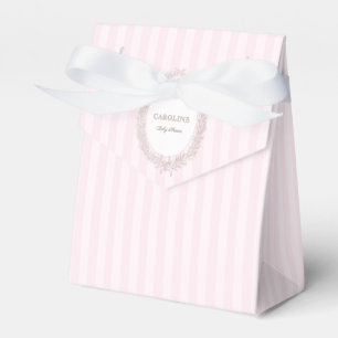 French Patisserie Boulangerie Pink Stripe  Favour Box