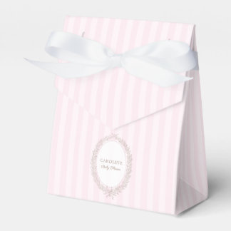 French Patisserie Boulangerie Pink Stripe  Favour Box