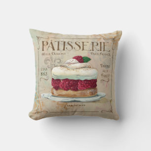 French Patisserie Pillow , "Frambosier"
