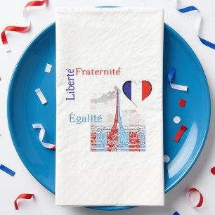 French patriotic napkin