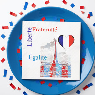French patriotic napkin