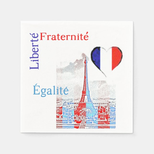 French patriotic napkin (Front)