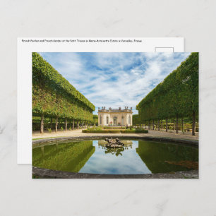 French Pavilion and French Garden in Versailles Postcard