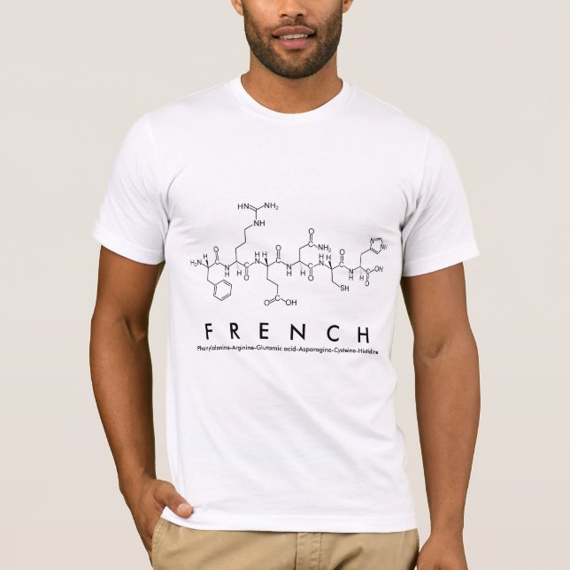 French peptide name shirt (Front)