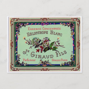 French Perfume Advertisement Postcard