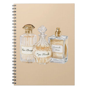 French Perfume Bottles Notebook