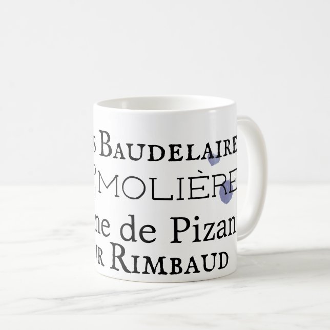 French Poets Coffee Mug (Front Right)