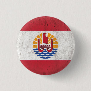French Polynesia 3 Cm Round Badge