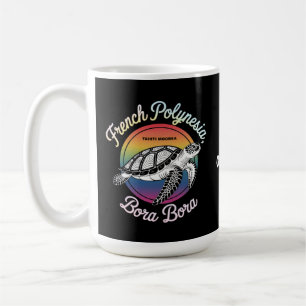 French Polynesia Bora Bora Moorea Tahiti Turtle Coffee Mug