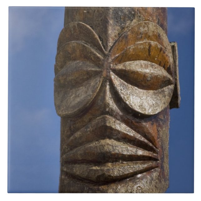French Polynesia, Cook Islands, Rarotonga, Tile (Front)