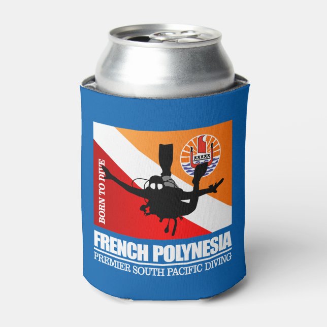 French Polynesia DF2 Can Cooler (Can Front)