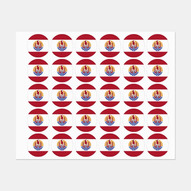 French Polynesia flag (Sheet)