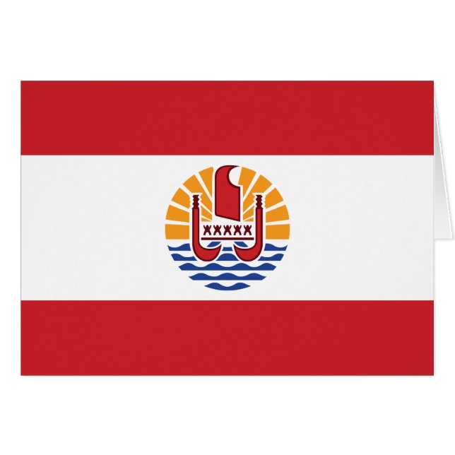 French Polynesia Flag (Front Horizontal)