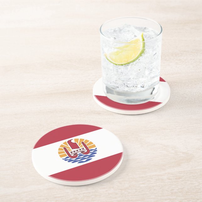 French Polynesia flag Coaster (Side)