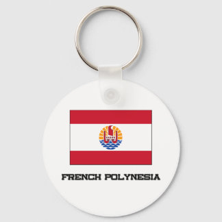 French Polynesia Flag Key Ring