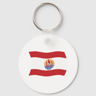 French Polynesia Flag Keychain