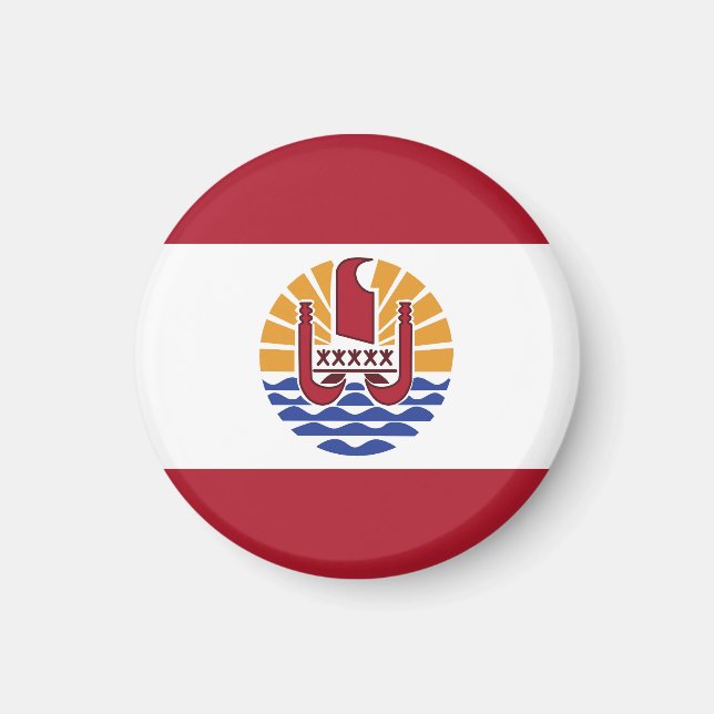 French Polynesia flag Magnet (Front)