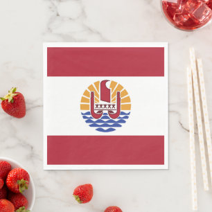 French Polynesia flag Napkin