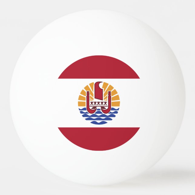 French Polynesia flag Ping Pong Ball (Front)