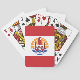 French Polynesia Flag Playing Cards