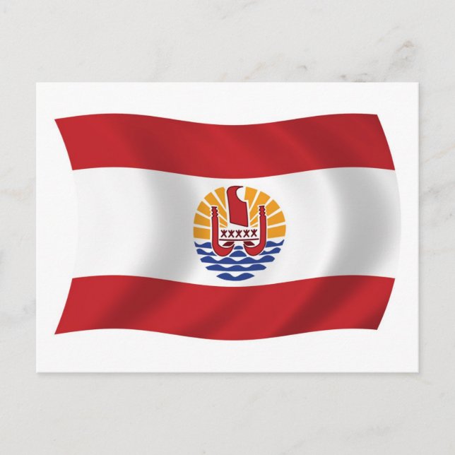 French Polynesia Flag Postcard (Front)