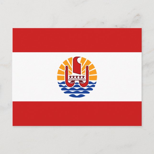French Polynesia Flag Postcard (Front)