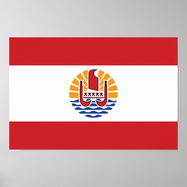 French Polynesia Flag Poster (Front)