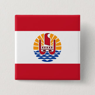 French Polynesia, France 15 Cm Square Badge