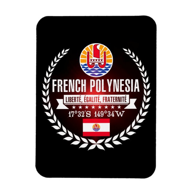 French Polynesia Magnet (Vertical)