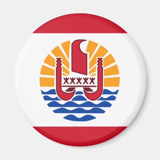 french polynesia magnet (Front)