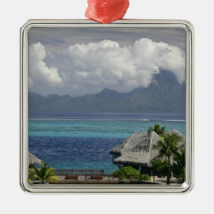 French Polynesia, Moorea. A view of the island Metal Ornament