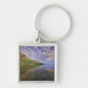 French Polynesia, Moorea. Cooks Bay. Cruise ship 2 Key Ring