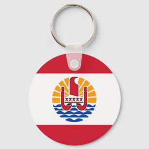 French Polynesia  National World Flag Key Ring