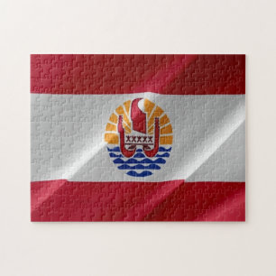 French Polynesia - Waving Flag - Jigsaw Puzzle