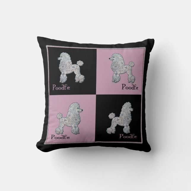 French Poodle Pillow (Front)