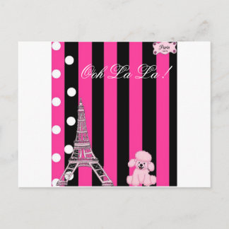 French Poodle Postcard