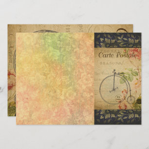 French Postcard Business Card