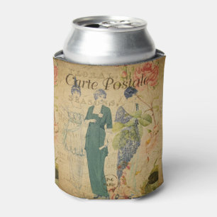 French Postcard Can Cooler