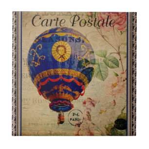 French Postcard Ceramic Tile