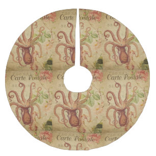 French Postcard Christmas Tree Skirt