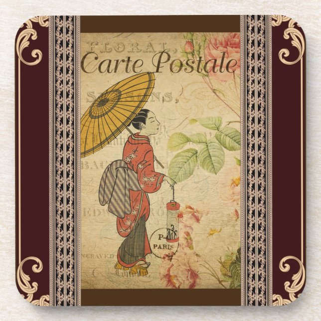 French Postcard Coaster (Front)