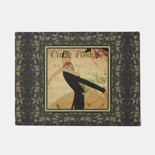 French Postcard Door Mat (Front)
